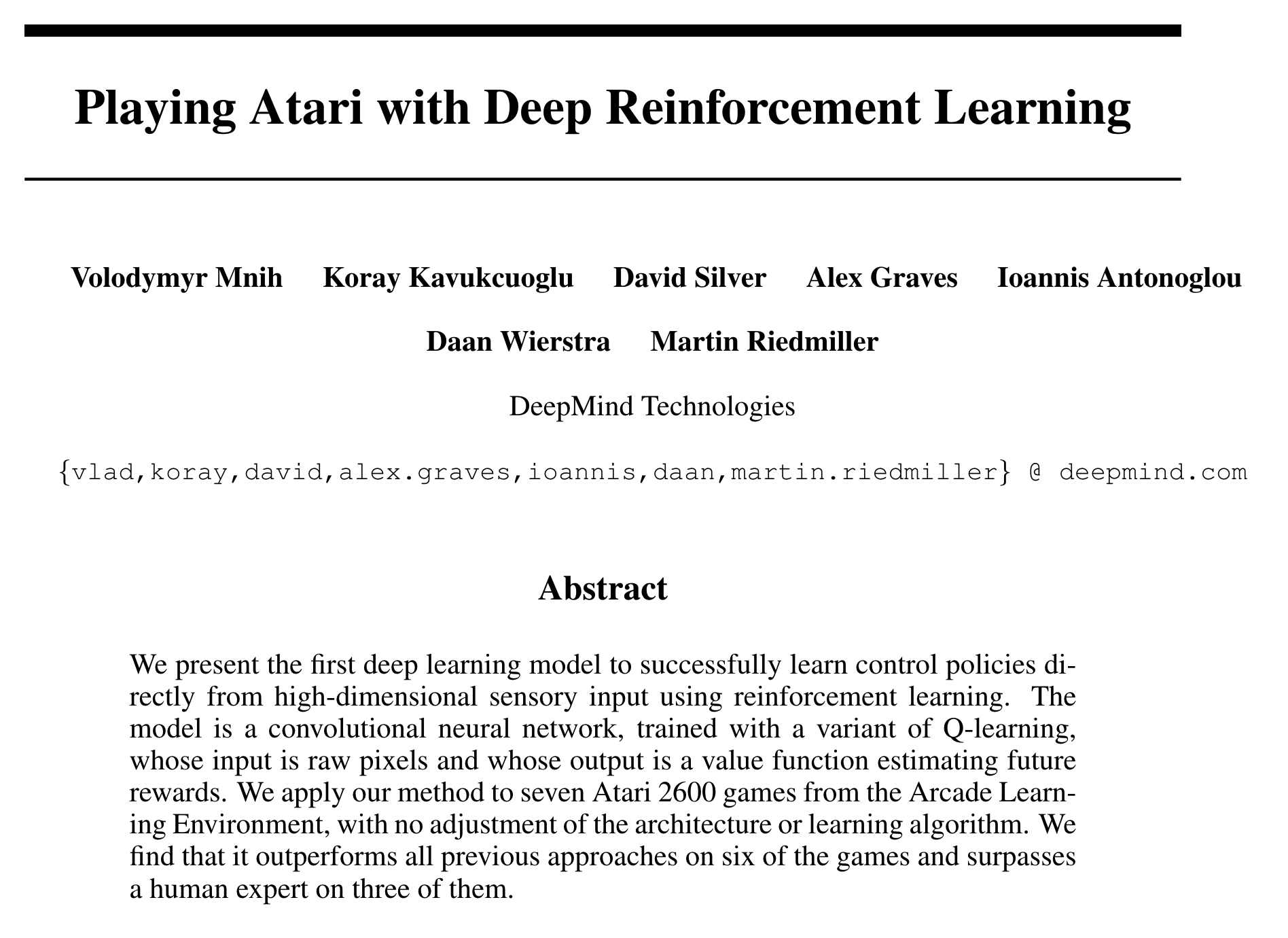 Playing Atari with Deep Reinforcement Learning